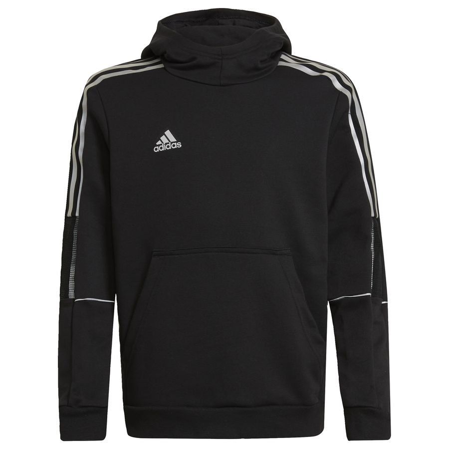 adidas Sweat à Capuche Tiro Reflective - Noir/Blanc Enfant