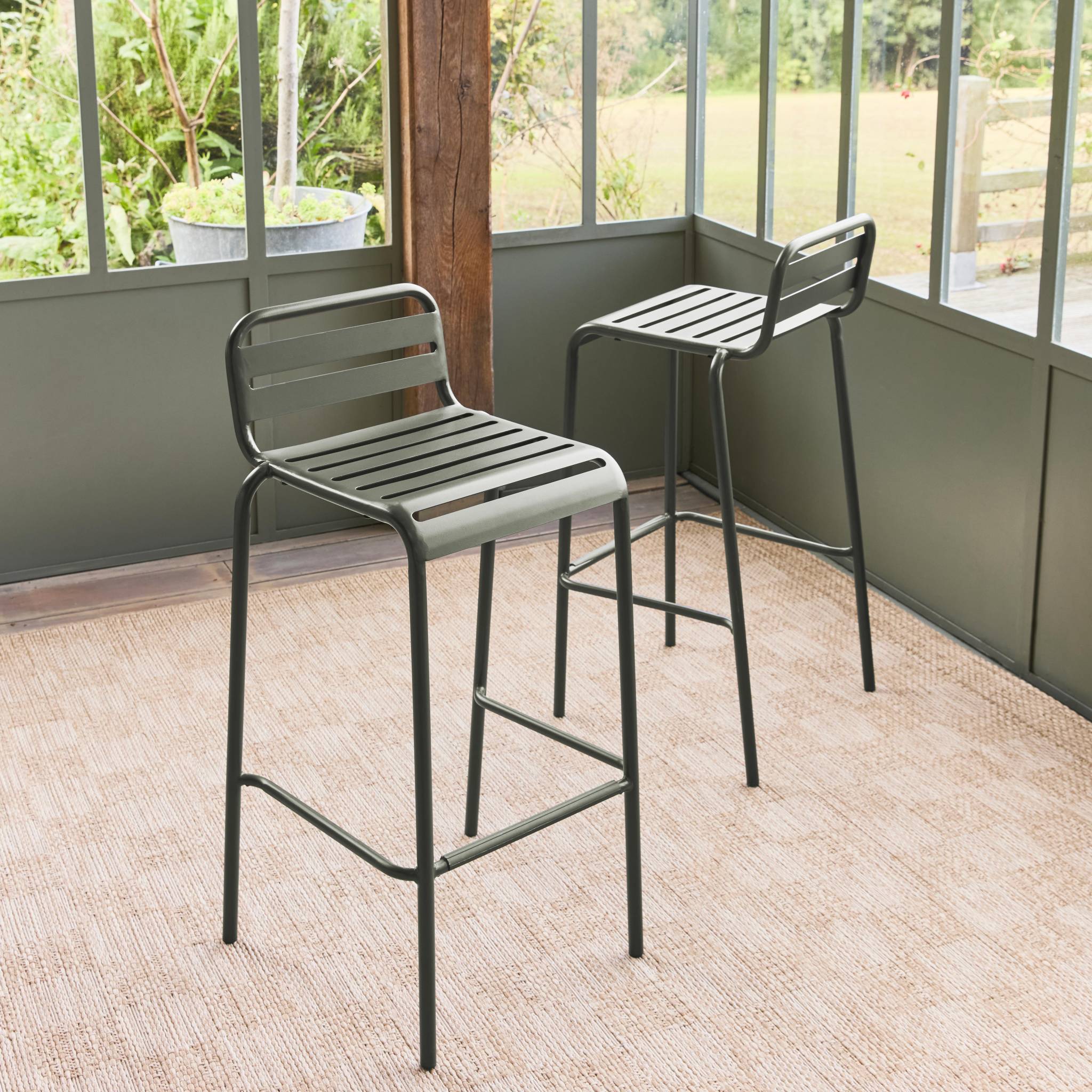 sweeek - Stalen tuinstoel (set van 2)