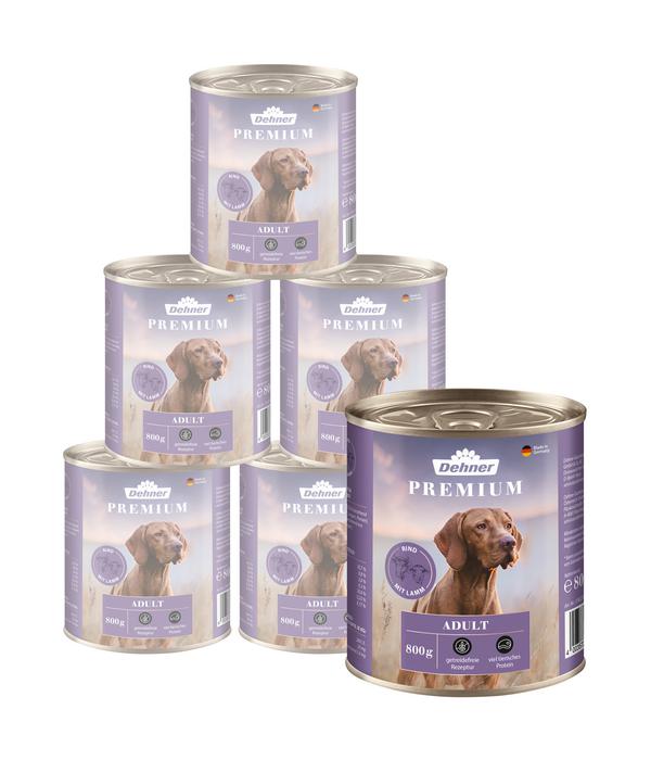 Dehner Premium Nassfutter für Hunde Adult