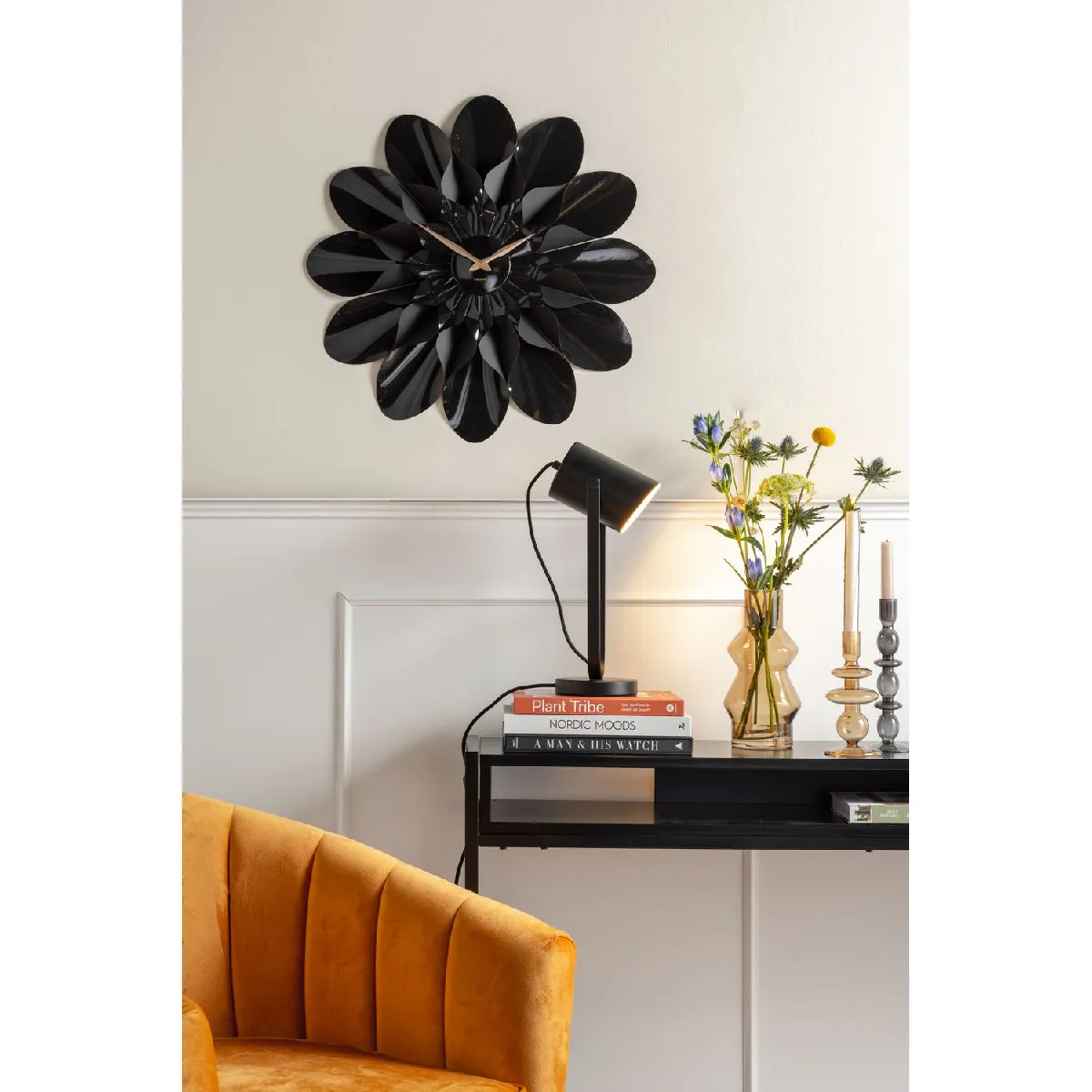 Karlsson Horloge Mural Flower