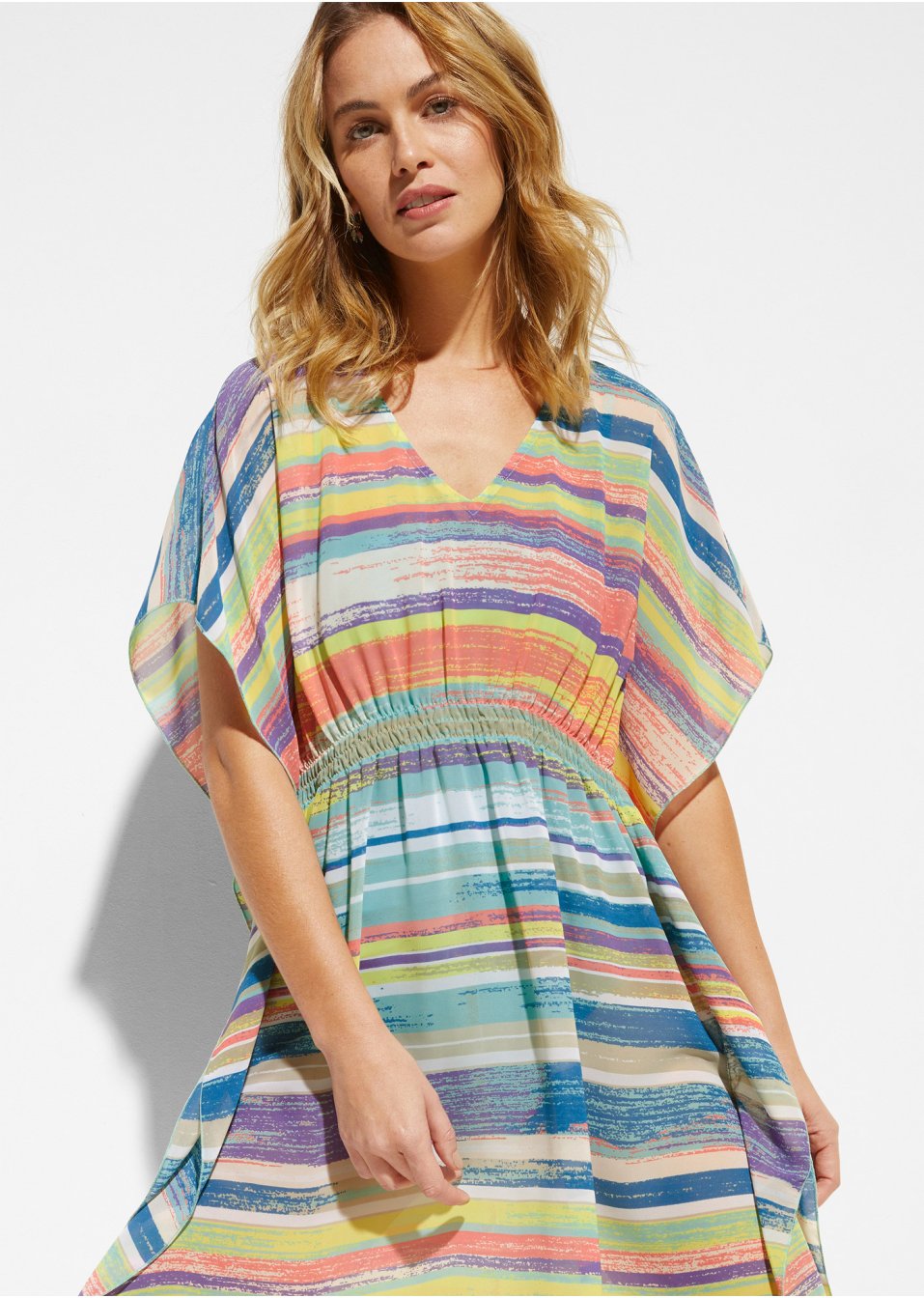 Robe-tunique de plage en polyester recyclé