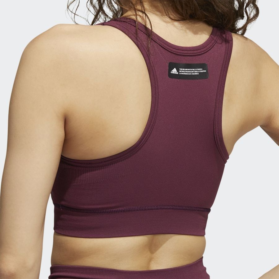 adidas Brassière Studio - Rouge Femme