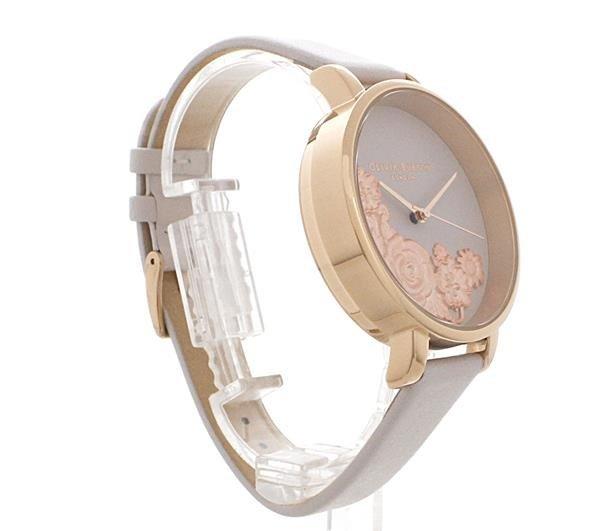 Olivia Burton Pink Dials Stainless Steel Fashion Analogue Quartz Watch