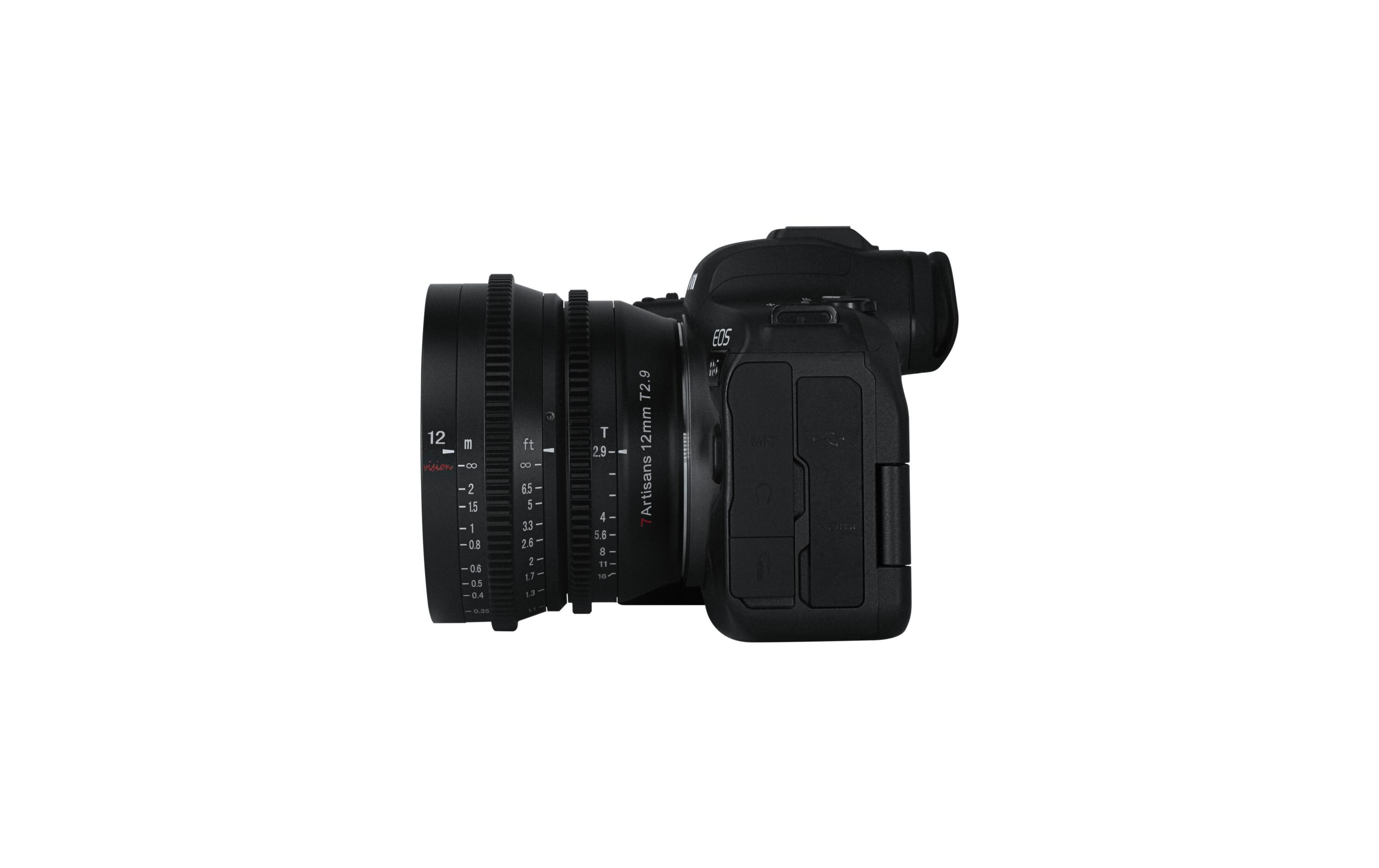 Festbrennweite 12mm T/2.9 – Canon RF<br>Scharfe, kompakte und robuste Weitwinkel-Festbrennweite