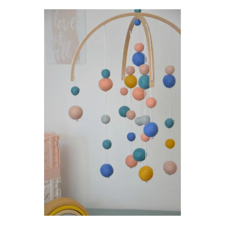 Calm Mobile en laine feutrée | Bleu