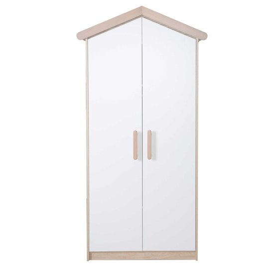Cabane Armoire 2 Portes   Blanc / Bois        de               Roba