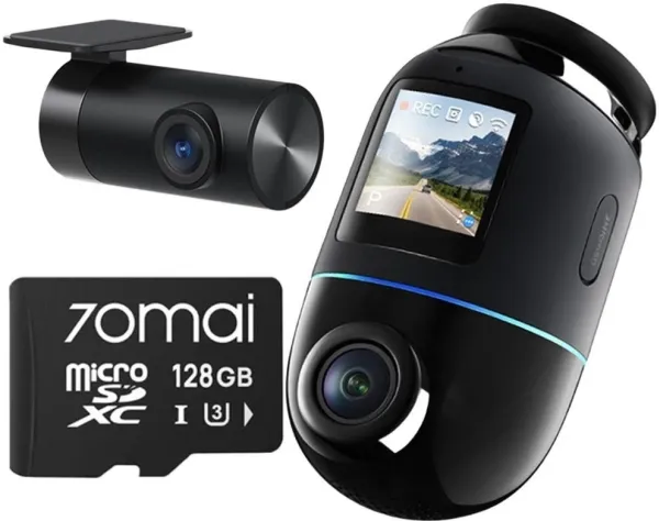 70mai Omni X800 4K sæt Czarna   karta 70mai SD 128GB