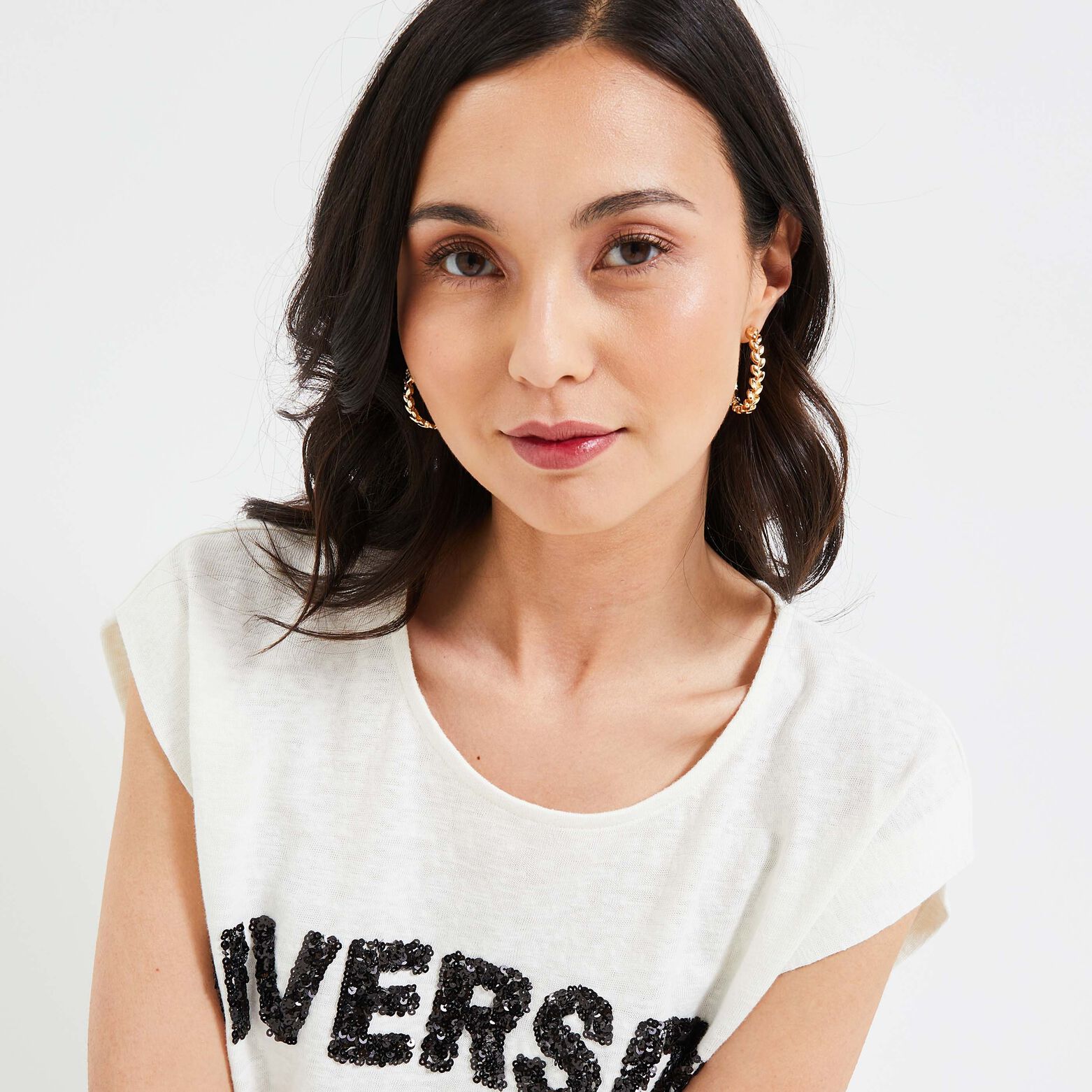 T-shirt à message femme