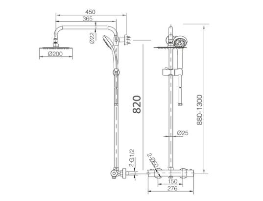 IMEX PRODUCTS - Barre et colonne de douche Colonne de douche thermostatique turn clean system imex cret...