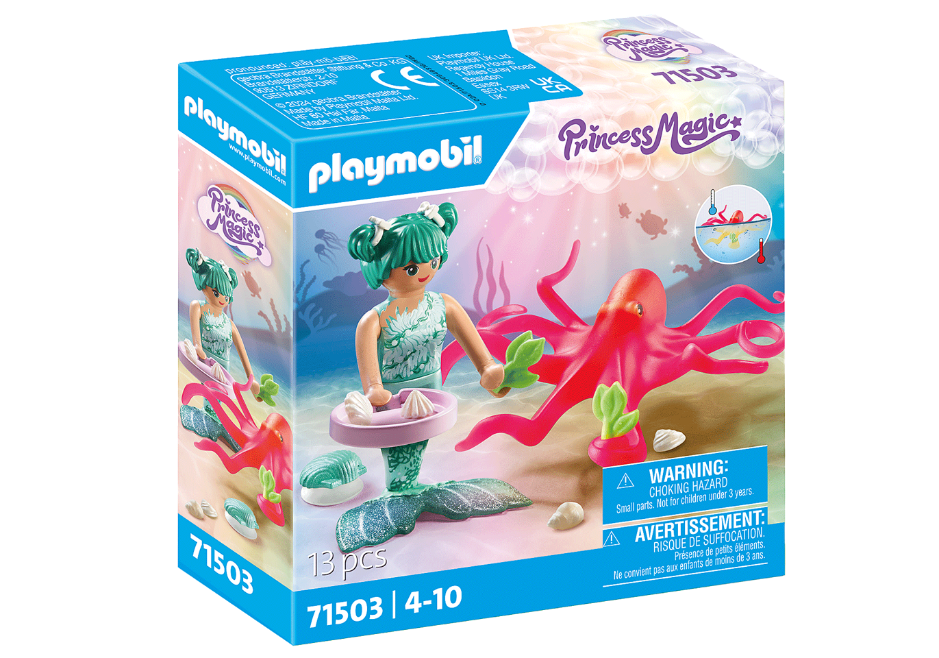 Playmobil - Havmand med farveskiftende blæksprutte (71503)