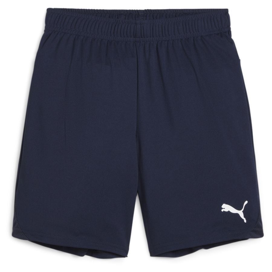 PUMA Short de Foot teamGOAL - Bleu Marine/Blanc Enfant