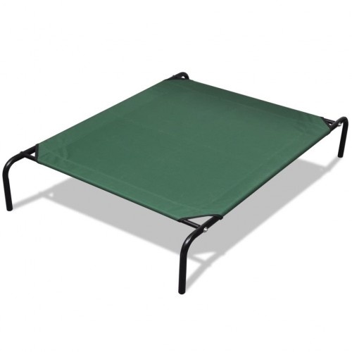 Cama elevada para cães, verde