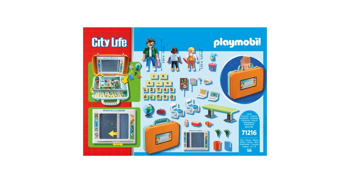 PLAYMOBILCity Life - Meeneem Klaslokaal Constructiespeelgoed  (71216)