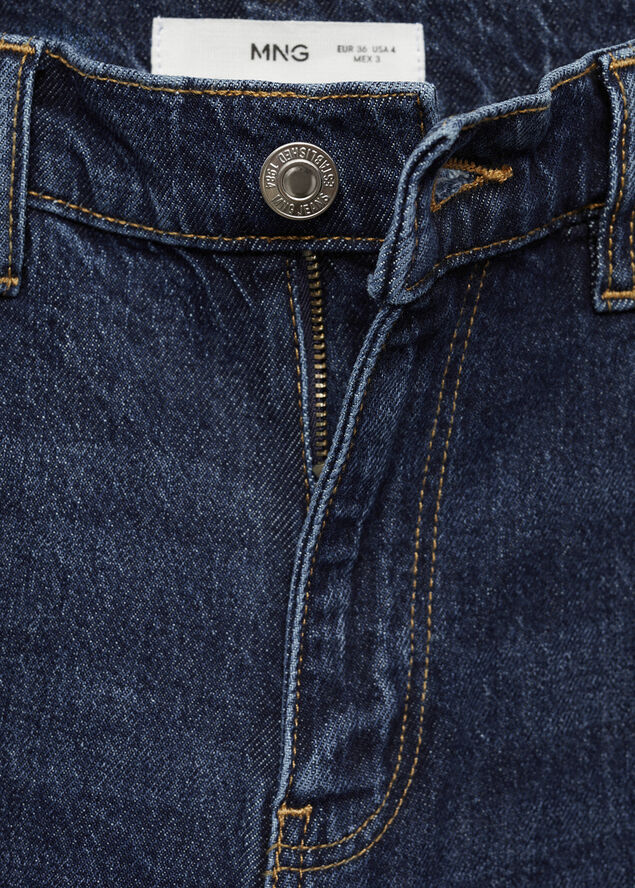 MANGO Newmom comfort high-rise jeans Open blue