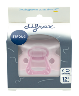 Difrax Fopspeen Natural 12  Maanden SE Rose Quartz 1ST