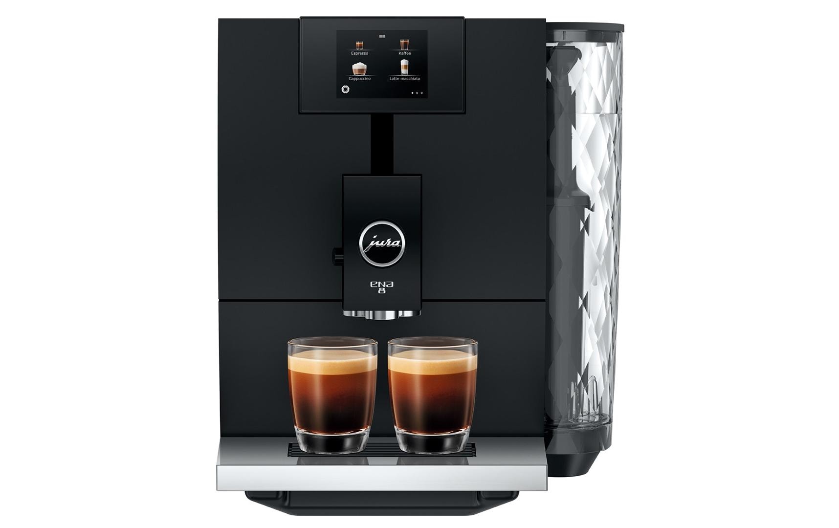 Kaffeevollautomat ENA 8 Full Metropolitan Black (SC)<br>Zweitassen-Vollautomat für 15 verschiedene Kaffee- und Milchgetränke