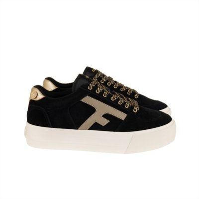 Sneakers femme Walnut Platform Tennis Suède FAGUO