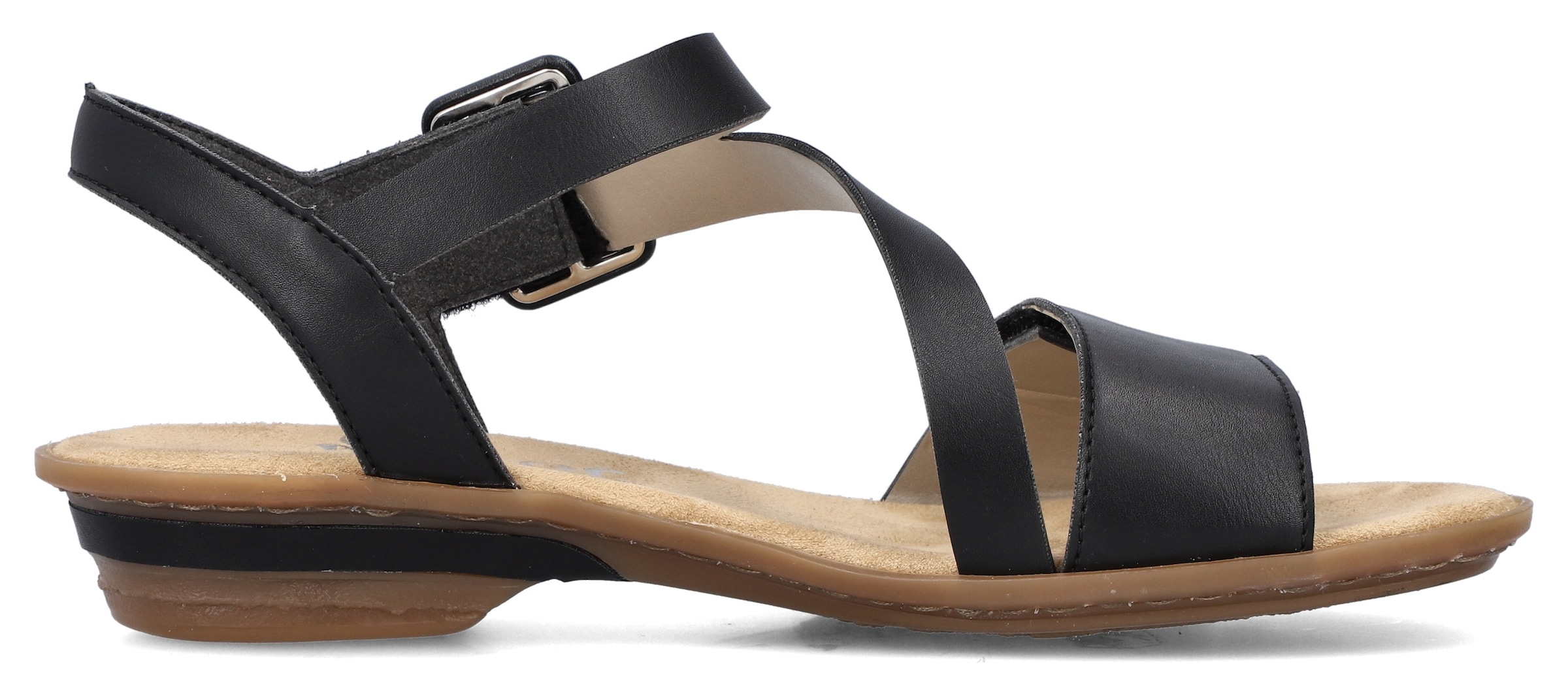 Rieker Sandalette  , Sommerschuh, Sandale, Keilabsatz, mit Klett