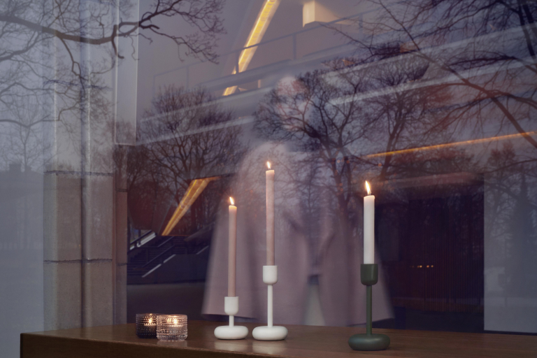 Iittala Nappula kandelaar set van 2 wit