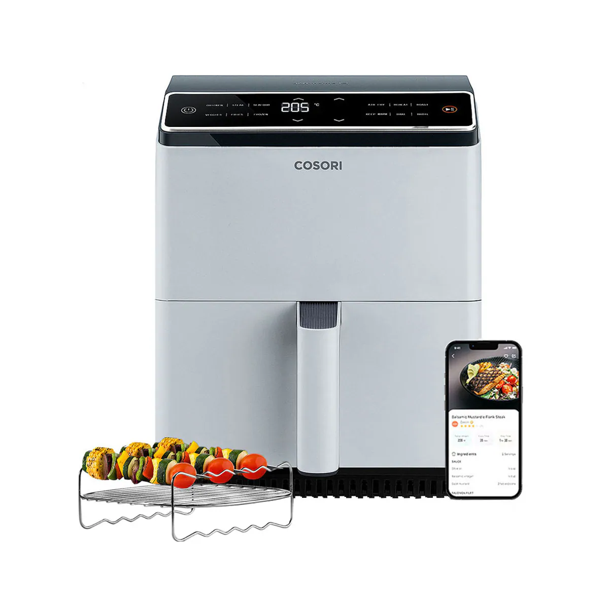 Cosori Dual Blaze airfryer CAF-P583S-AEUR (lysegrå)