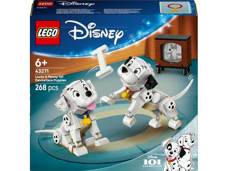 LEGO® Disney Die Welpen Lucky und Penny aus 101 Dalmatiner Baubare Spielzeugwelpen für Kinder