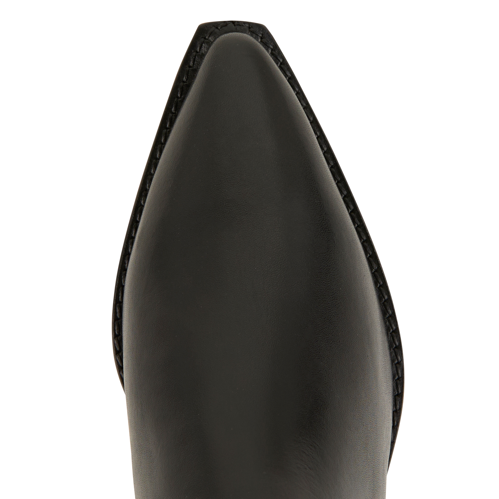 Boots santiags à talons en cuir | Noir