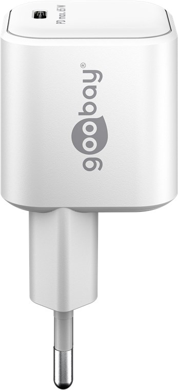 (65W/3A) Nano USB C GaN Ladegerät Netzteil Power Delivery (65370) - Weiss