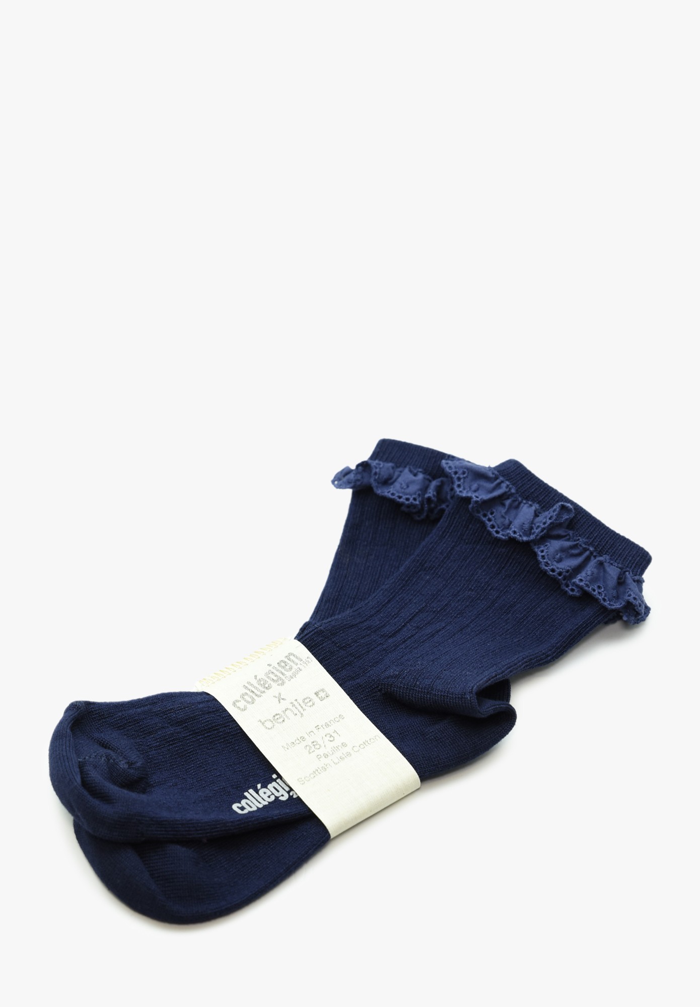 Niedrige Socken Pauline Benjie x Collegien Mitternachtsblau