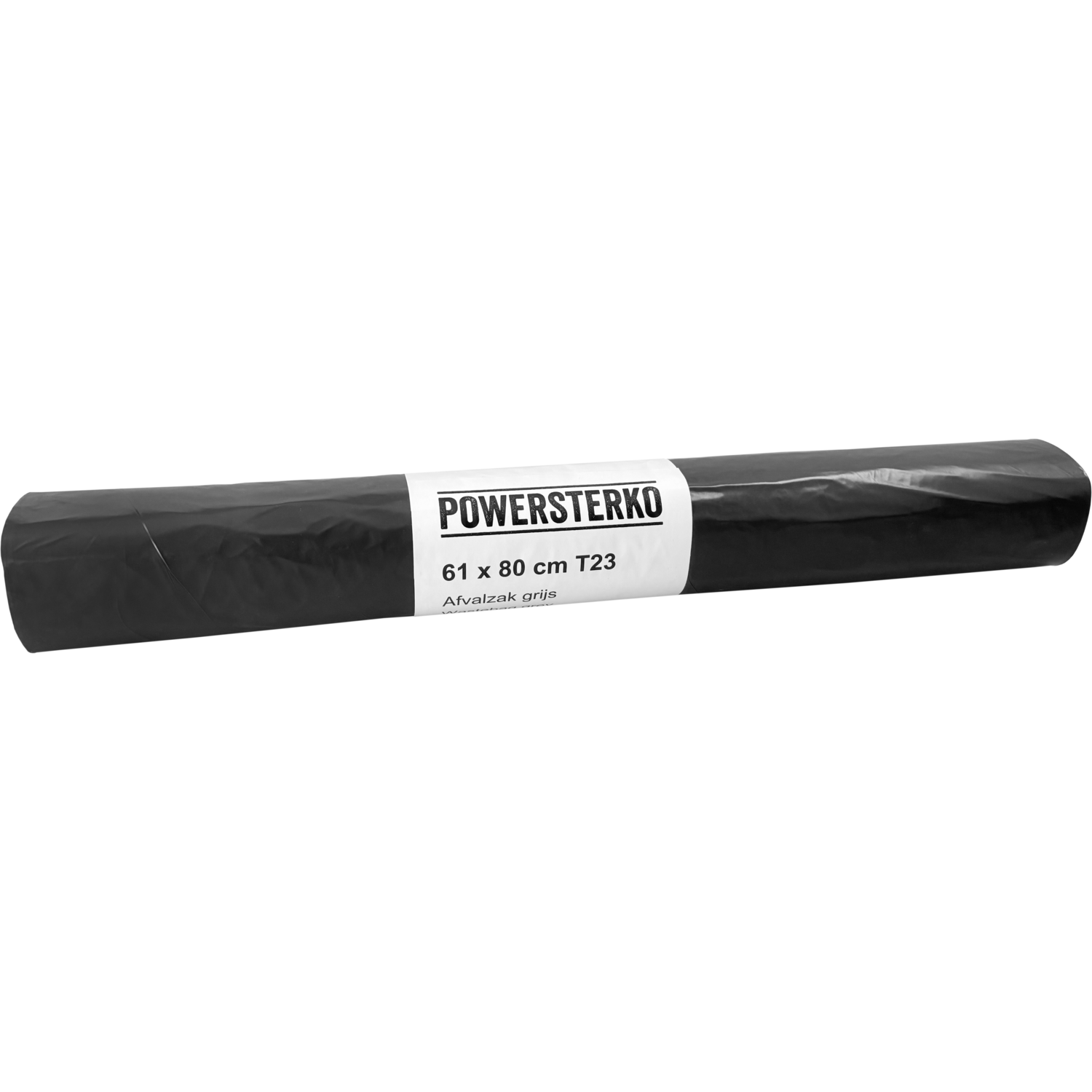 PowerSterko Afvalzak, HDPE, 61x80cm, T23, grijs