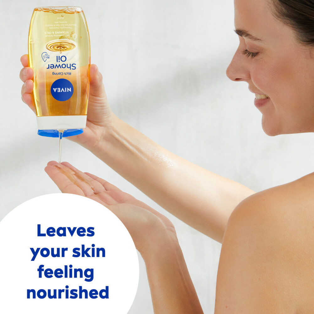 6x Nivea Doucheolie Rich Caring200 ml