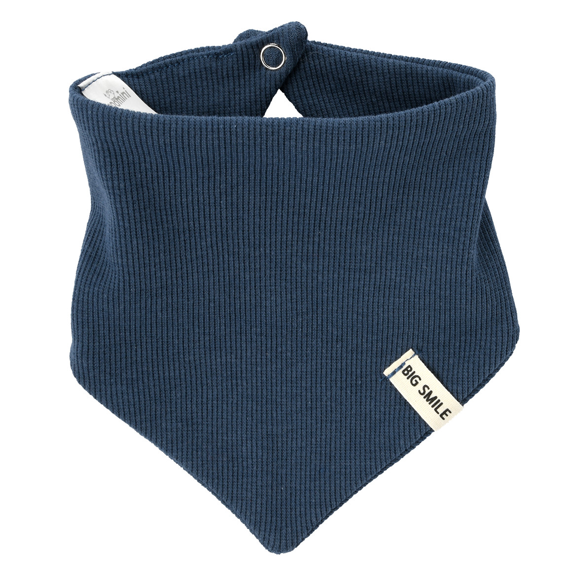 Topomini Baby Bandana mit Rippstruktur dunkelblau