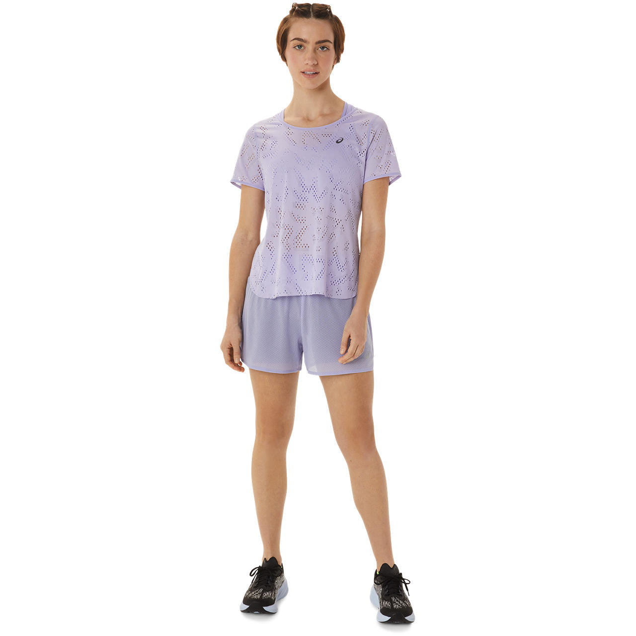 ASICS Ventilate Actibreeze Hardloopshirt Korte Mouwen Paars Dames