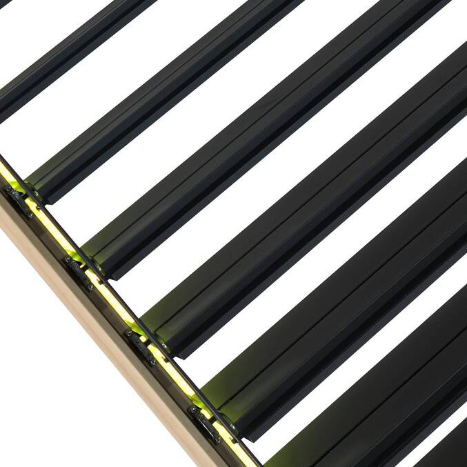 Pergola électrique bioclimatique EVORA Effet bois Honey
