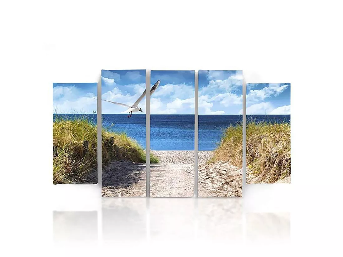 Tableau descente vers la mer - 250 x 120 cm
