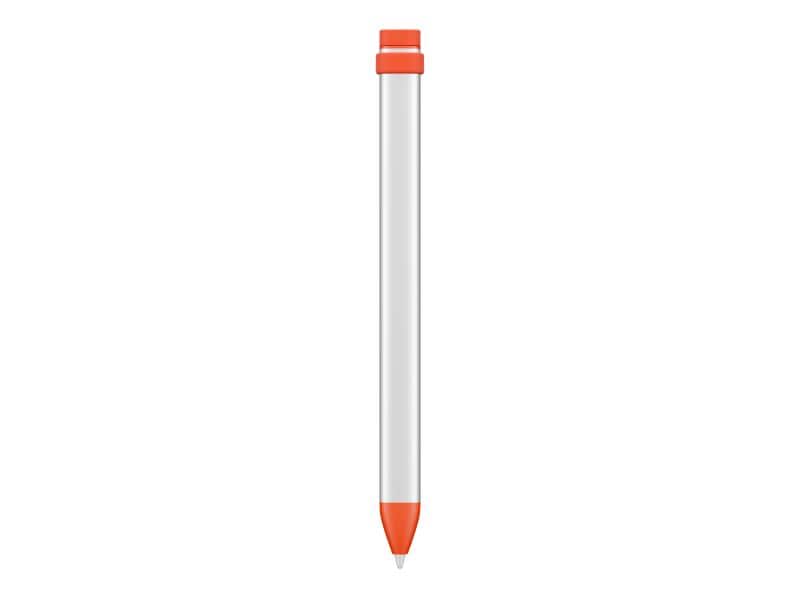 Logitech Eingabestift Crayon Grau/Orange Kinderfreundlicher Kreativ-Eingabestift für das Apple iPad