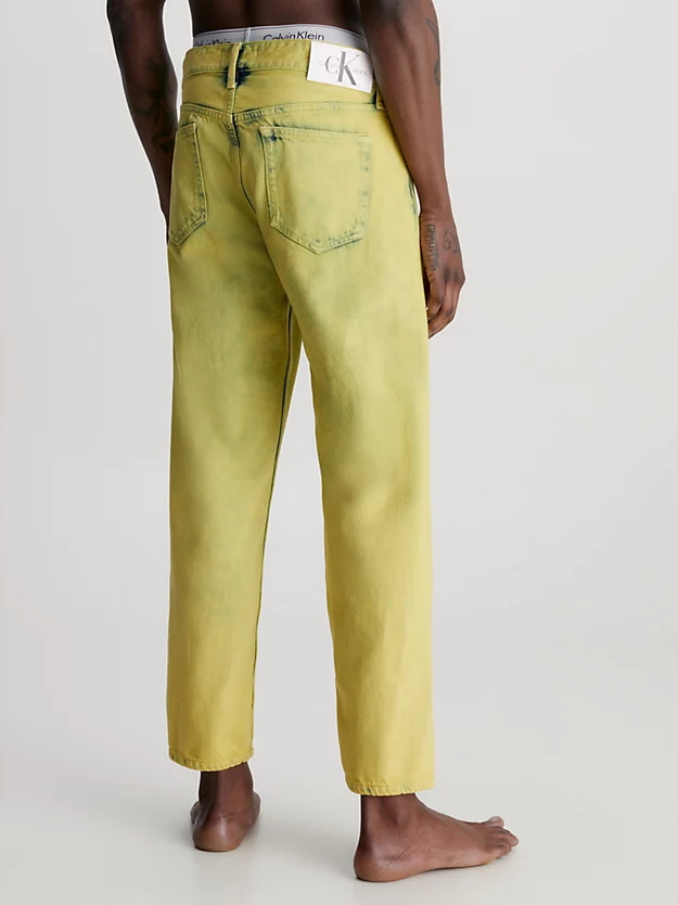 Calça jeans reta cropped dos anos 90