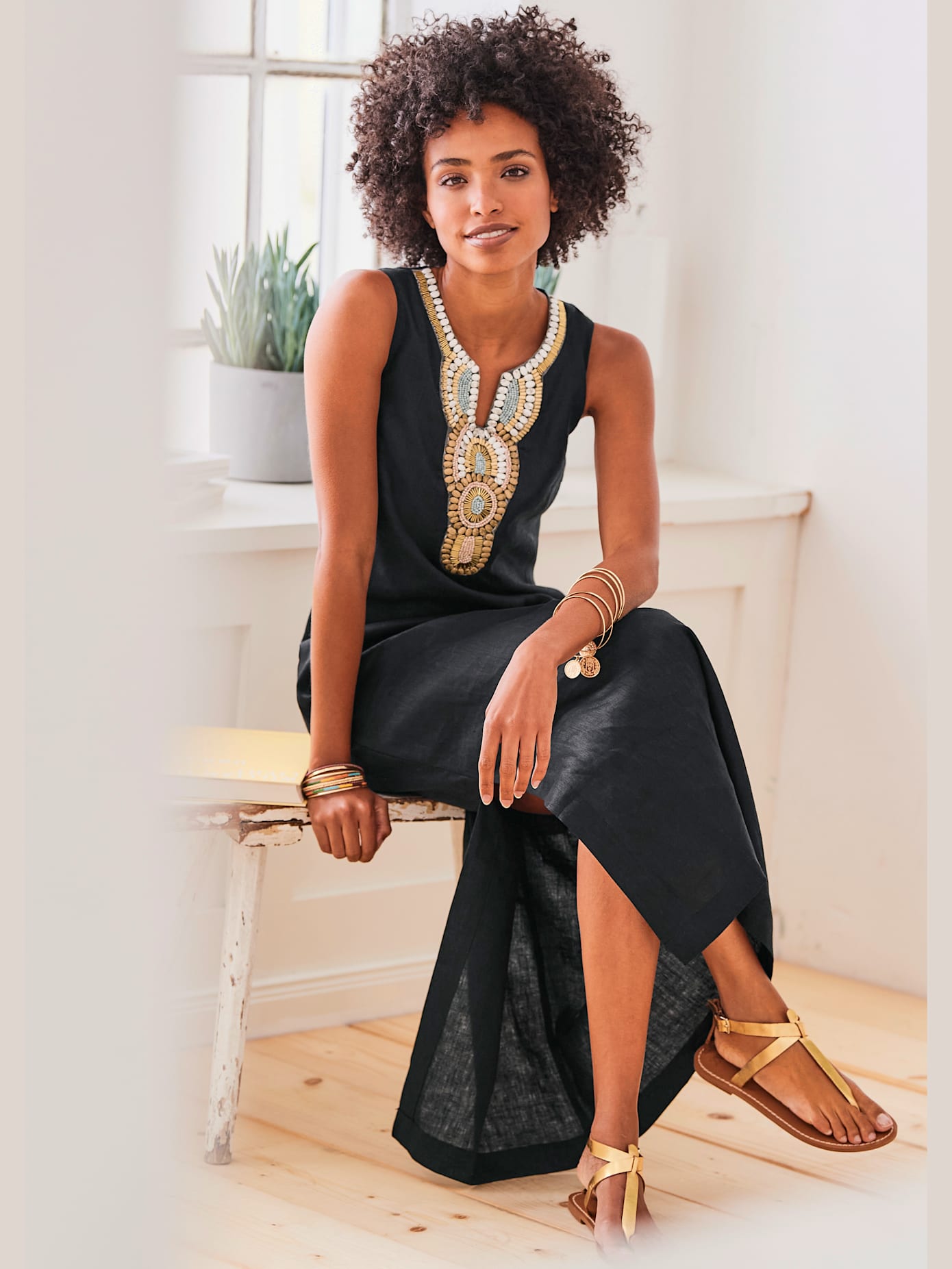 Robe en lin look tendance