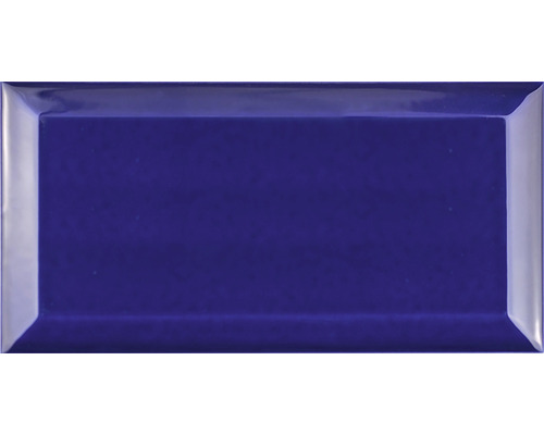 Metrotegel met afgeschuinde rand Azul Cobalto glanzend 10 x 20 cm