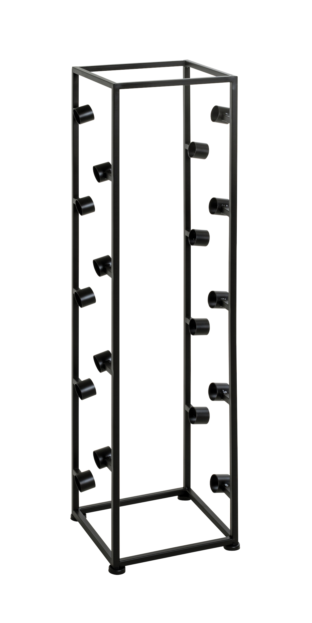 Flaschenregal 26 x 104 cm schwarz