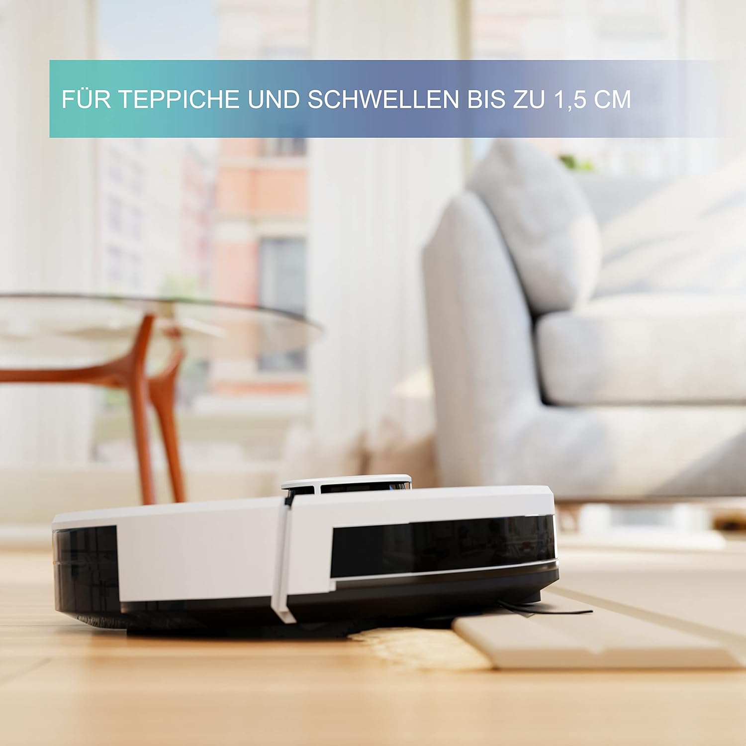 XORO Leistungsstarker Saugroboter HSR 200 mit Wischfunktion, Lasernavigation, Alexa/Google Home, Echtzeit Mapping, Staubsauger-Roboter ideal für Tierhaare