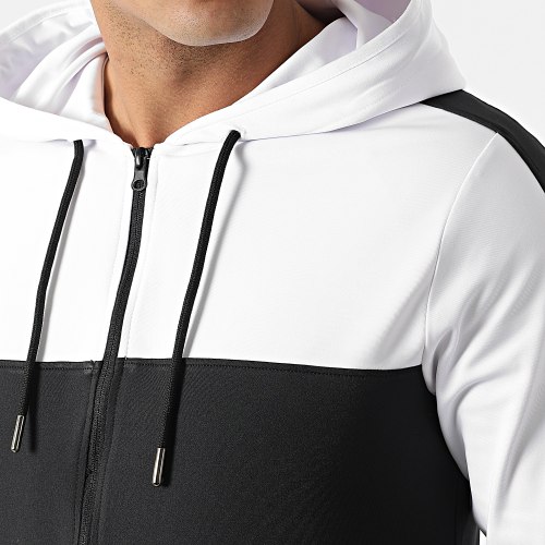 Ensemble De Survetement Training Bicolore 0054 Noir Blanc