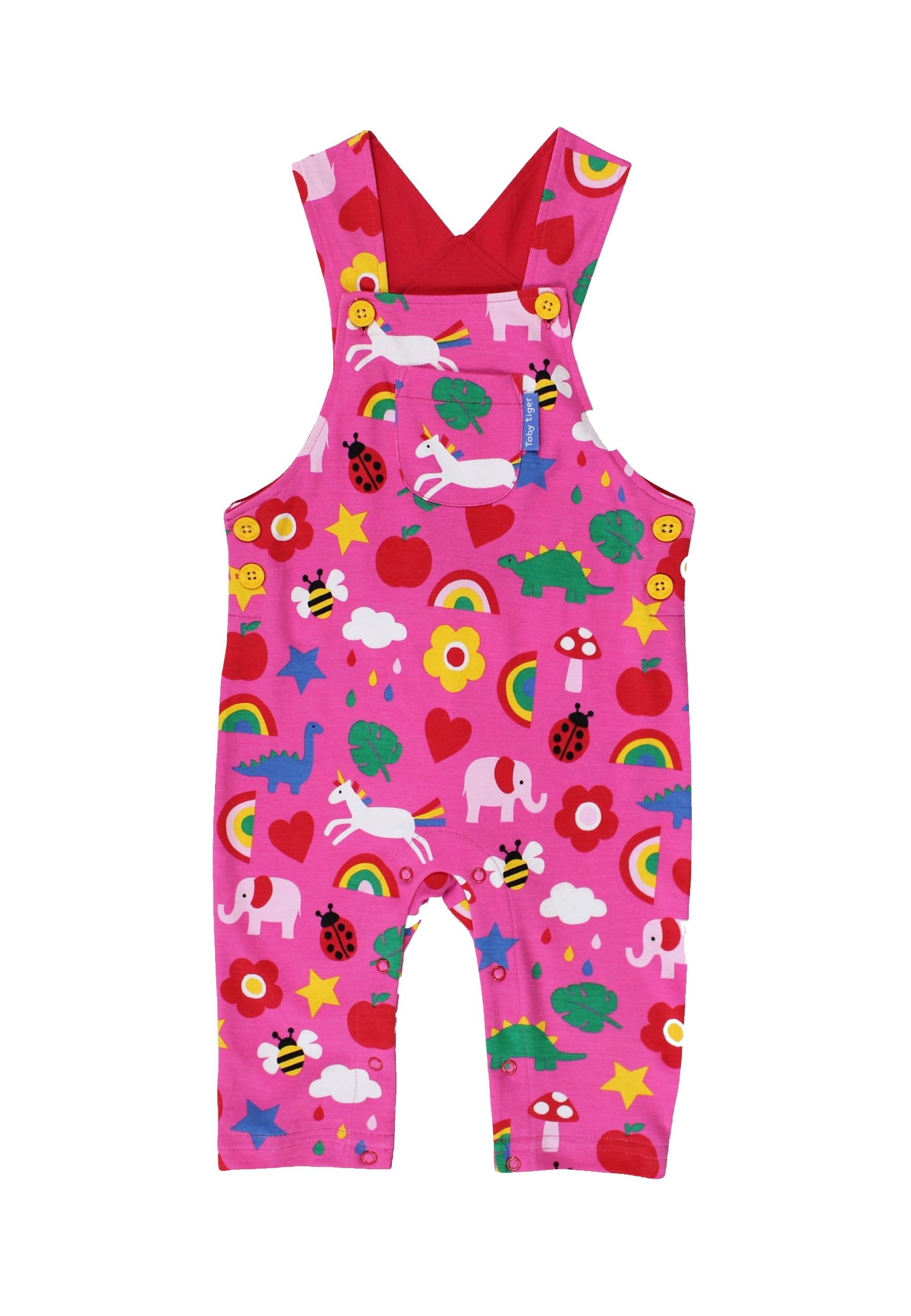 Toby Tiger Latzhose mit Spielzeug Print