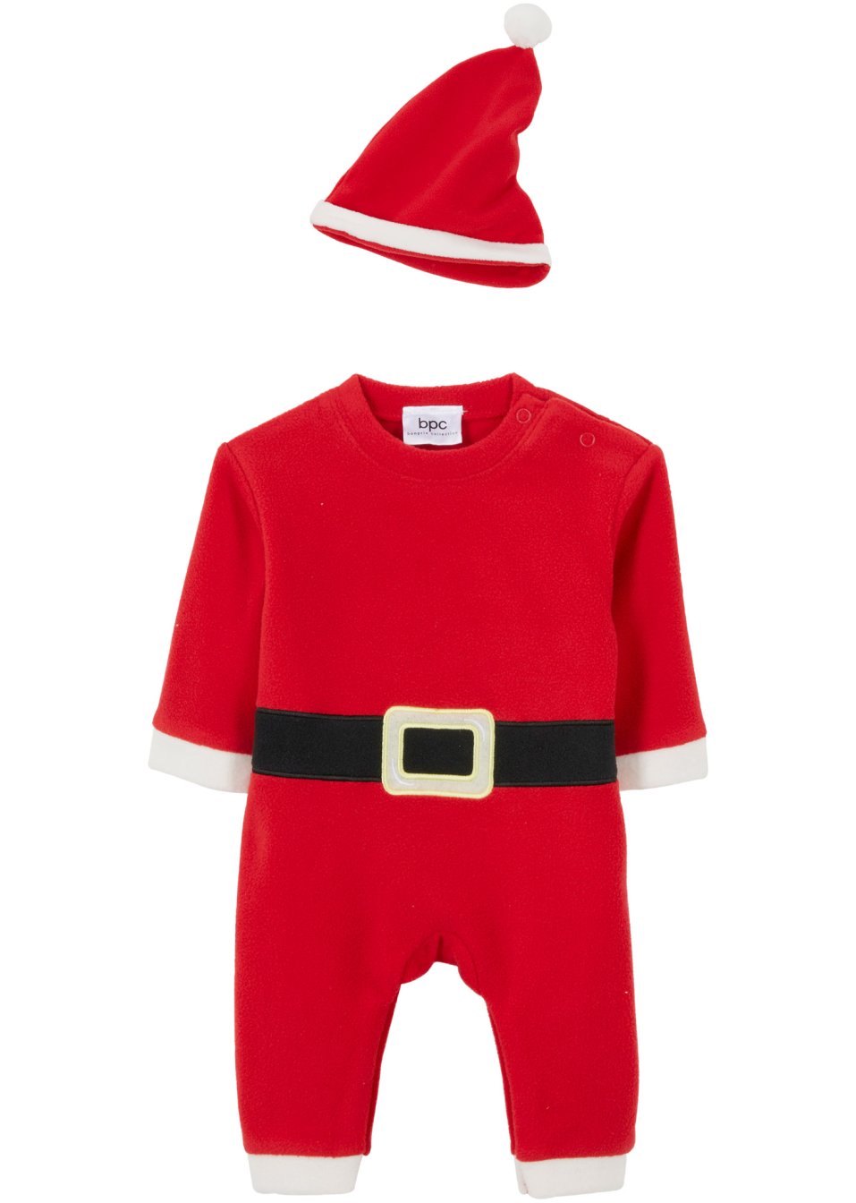 Combinaison bébé et bonnet de Noël (Ens. 2 pces.)