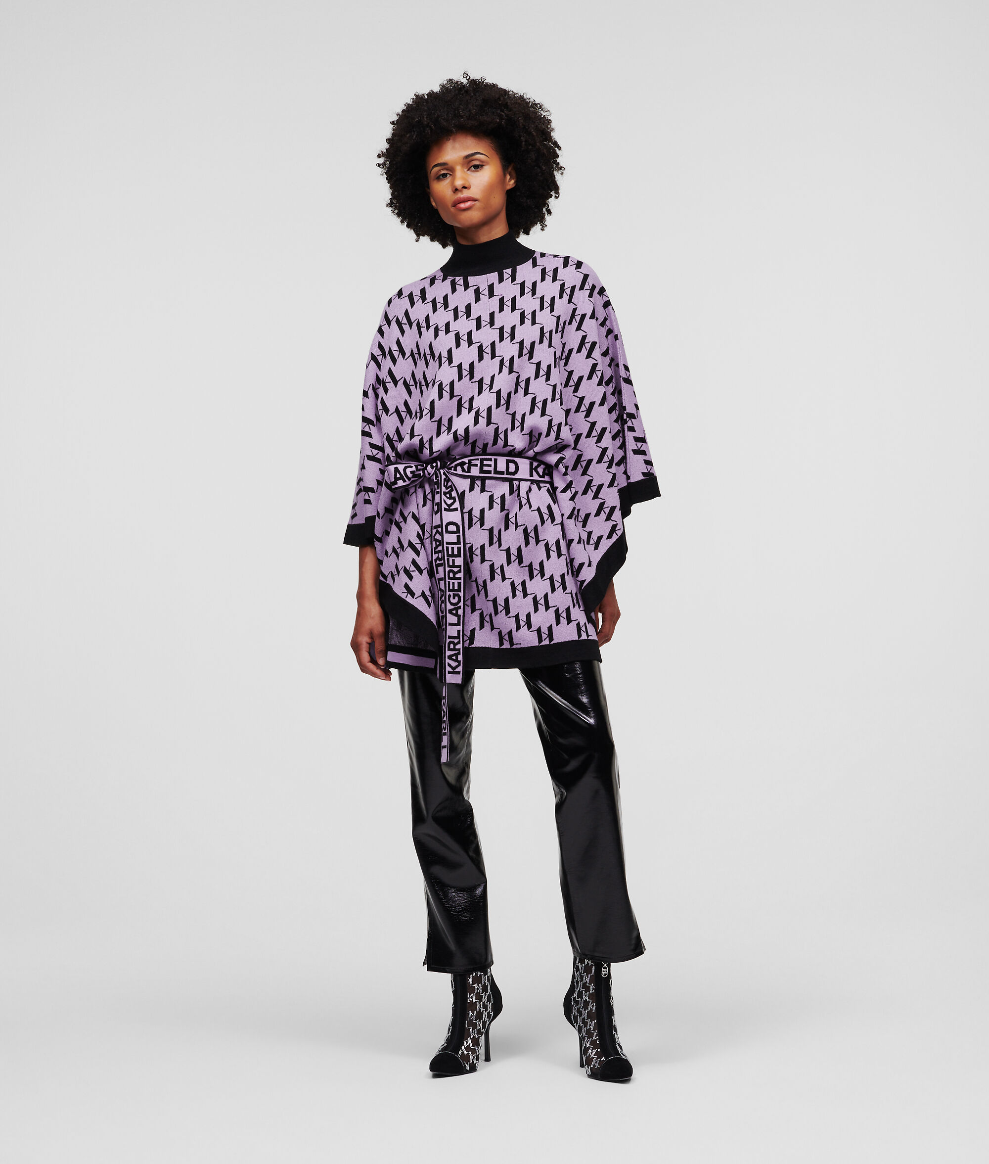 PONCHO TRICOTÉ KL MONOGRAM