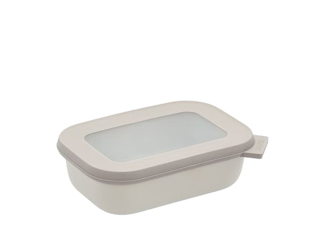 Mepal Rektangulær skål m/låg Nordic white