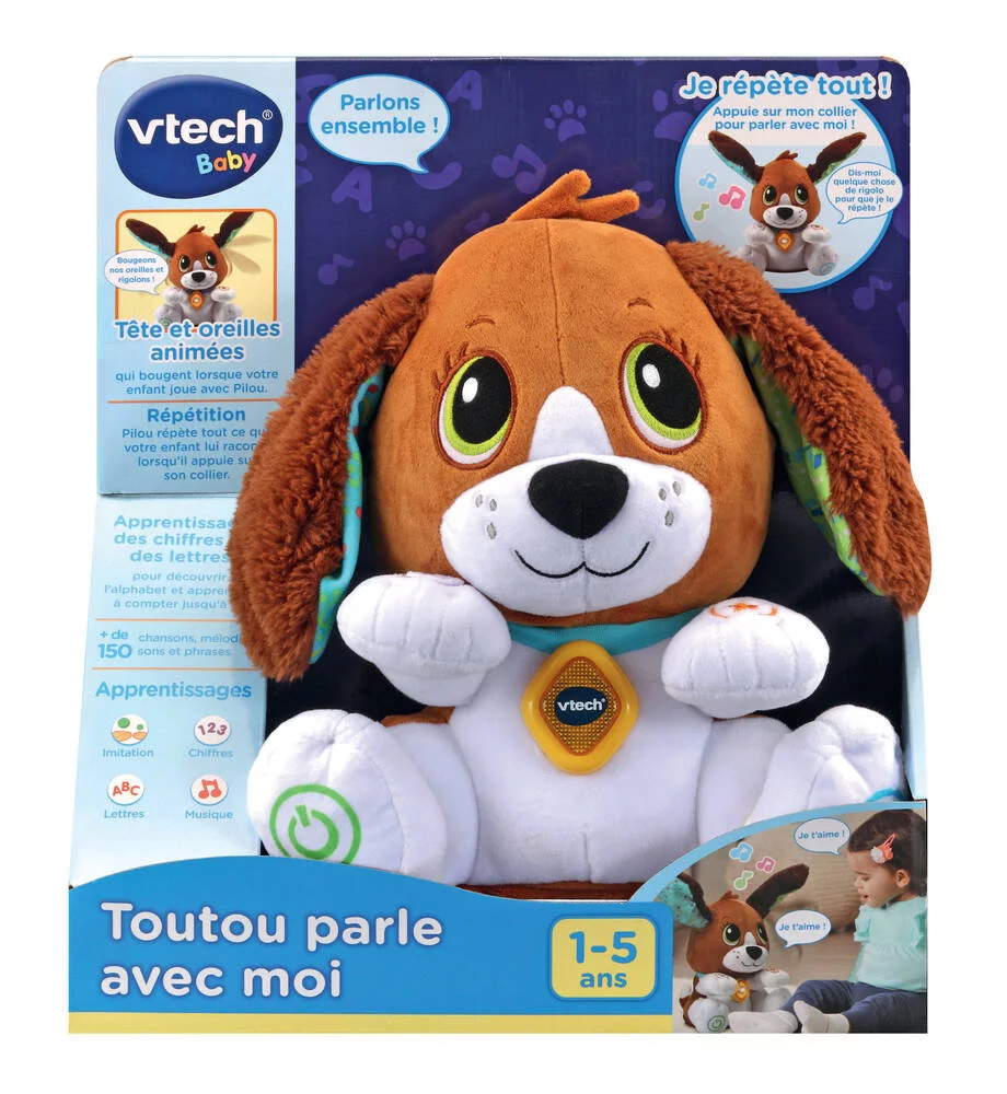 VTECH BABY - TOUTOU PARLE AVEC MOI - MARRON