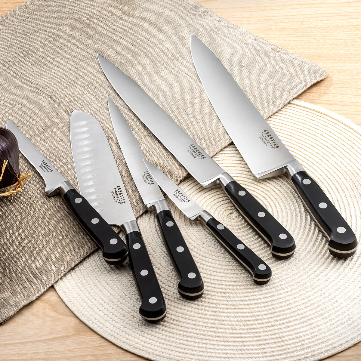 Origin - Trousse 8 couteaux de cuisine Sabatier Trompette