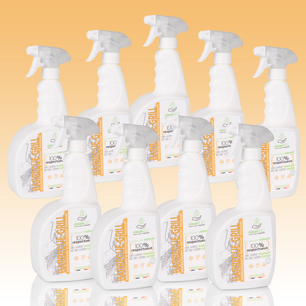 Dégraissant liquide spécial barbecue - sprayer - 750ml - ecologique et hypoallergénique - nettoyant grilles de barbecue et planchas