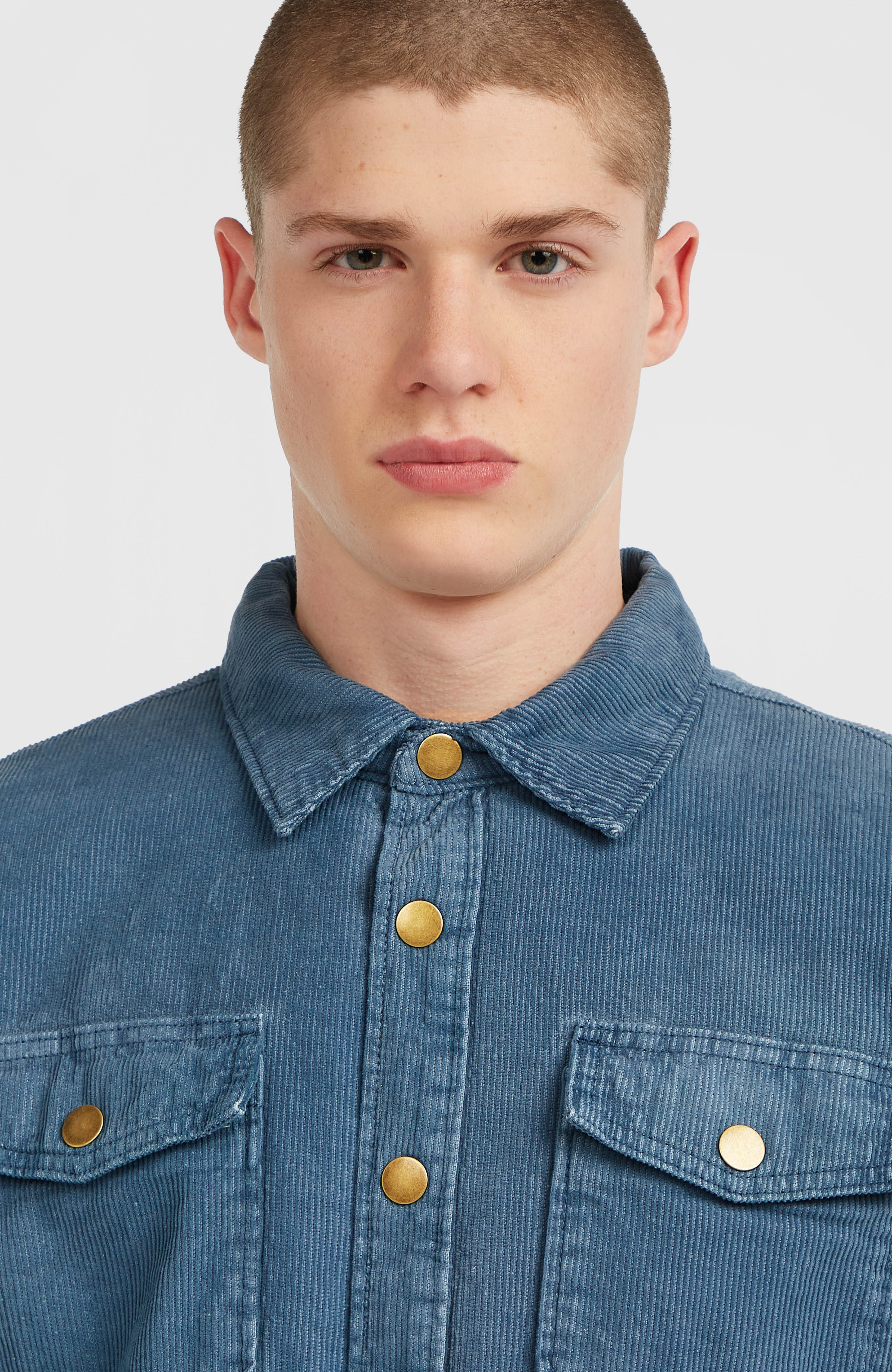 O'Riginals Corduroy overshirt met fleecevoering