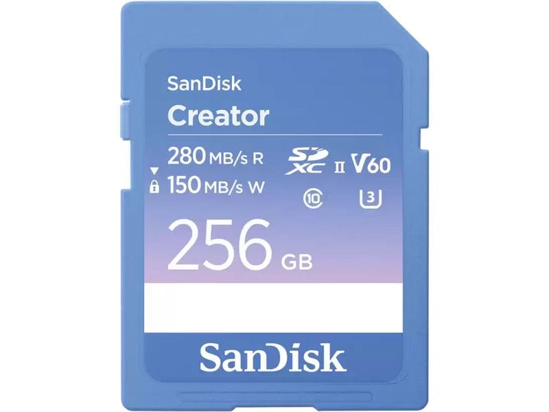 SanDisk SDXC-Karte Creator UHS-II 256 GB Professionelle SD-UHS-II-Speicherkarte